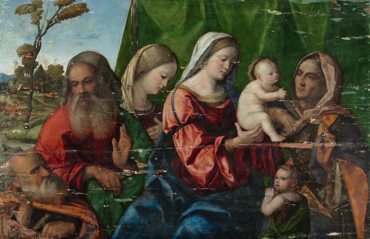 Virgin and Child with Saints av Unbekannt Unbekannt