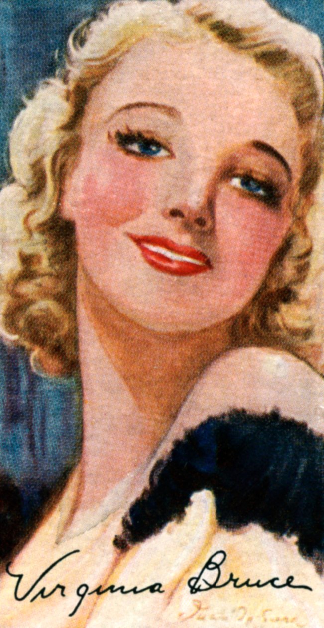 Virginia Bruce, 1910-1982, amerikansk skådespelerska och sångerska, 1900-talet av Unbekannt