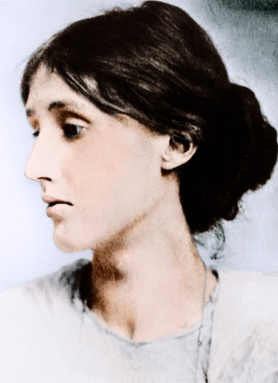 Virginia Woolf, engelsk romanförfattare, essäist och kritiker, tidigt 1900-tal av Unbekannt