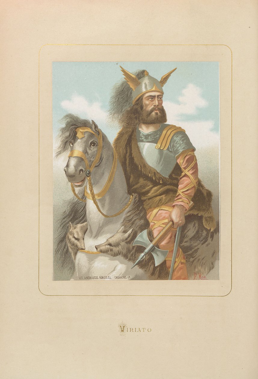 Viriathus. Ur: Berömda män och kvinnor genom tiderna av Juan Landa, 1875-1877. av Unbekannt