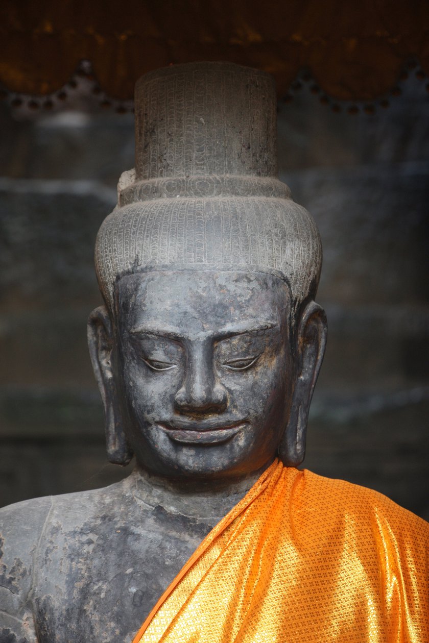 Vishnu staty. Angkor Wat. Siem Reap Kambodja av Unbekannt