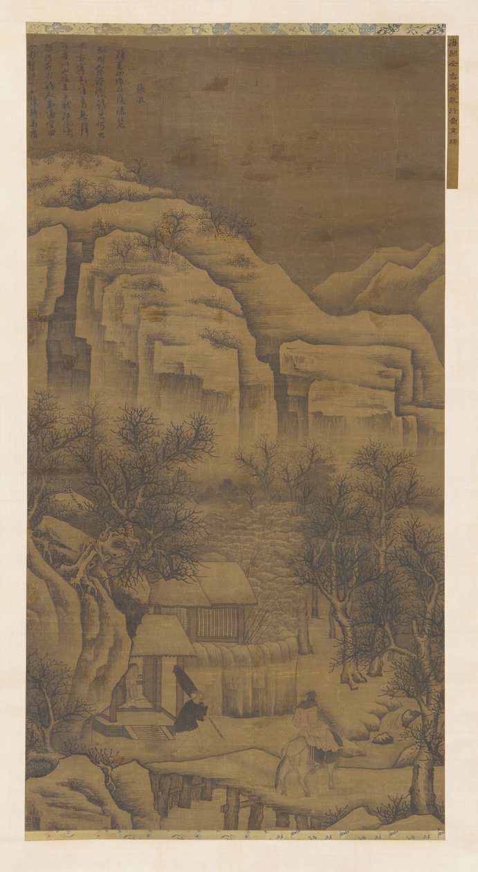 Besöka en vän efter snöfall utan möte, Mingdynastin, 1500-1600-talet. av Unbekannt