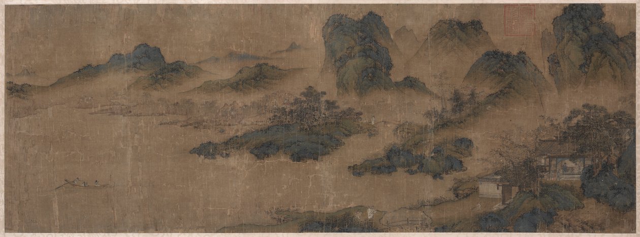 Besöker en gammal vän i Spring Mountains, 1300-talet. av Unbekannt