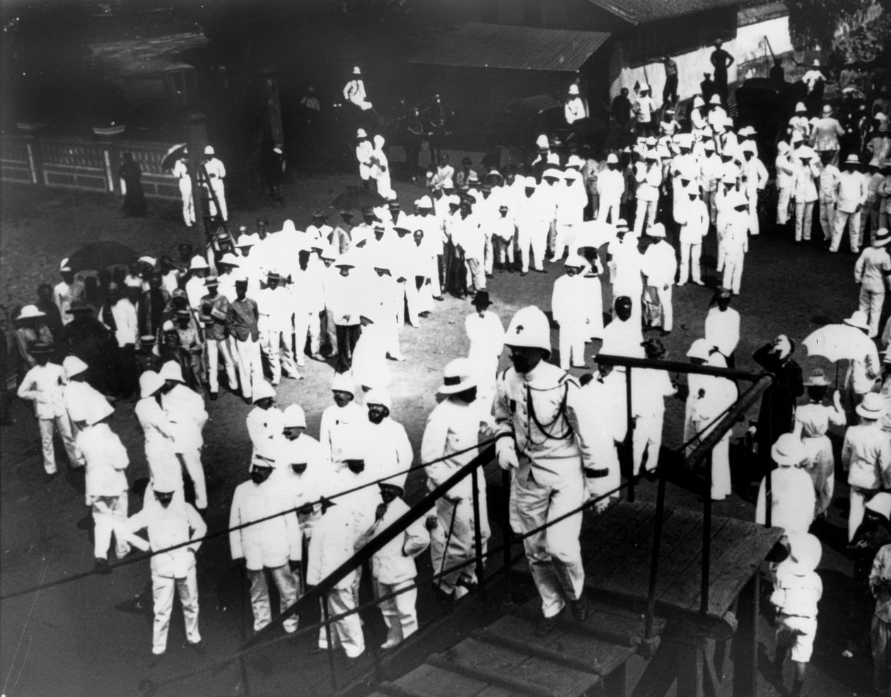 Besökare i Port Doumen, Saigon, Vietnam, 1900 av Unbekannt