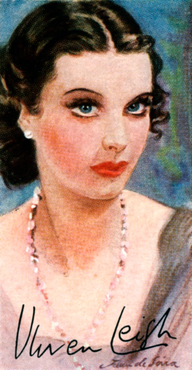 Vivien Leigh, 1913-1967, engelsk skådespelerska av teater och biograf, 1900-talet av Unbekannt