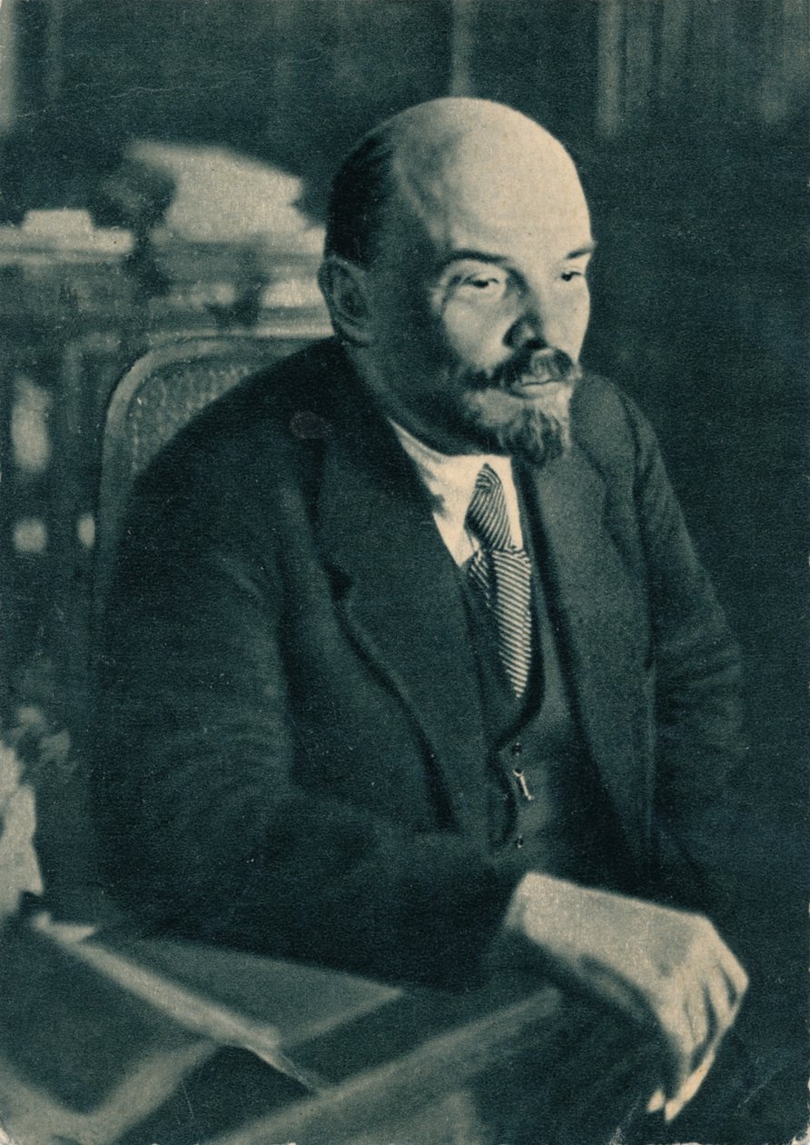 Vladimir Ilich Lenin, rysk bolsjevikledare, 28 november 1921 av Unbekannt