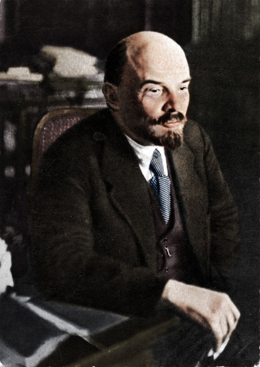 Vladimir Ilich Lenin, rysk bolsjevikledare, 28 november 1921 av Unbekannt