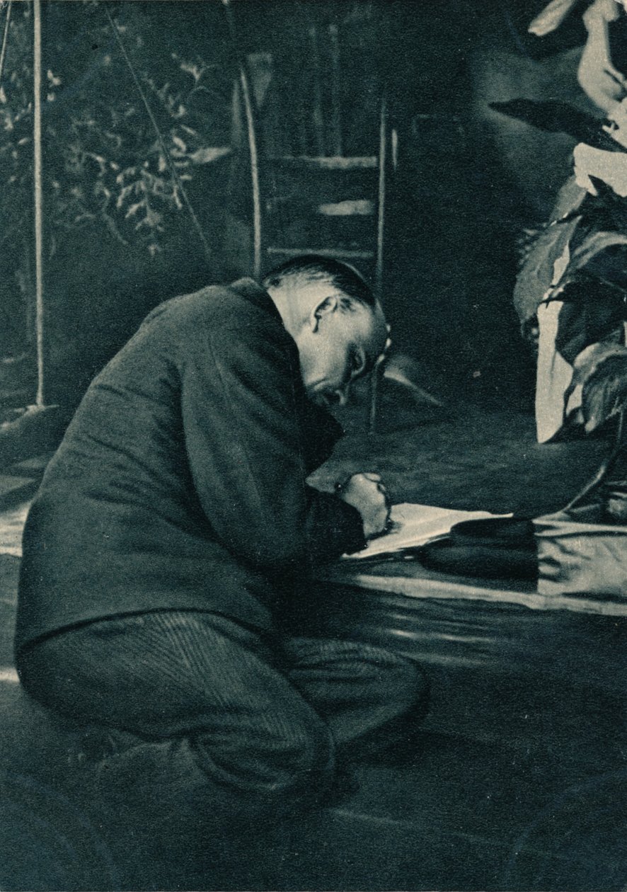 Vladimir Ilich Lenin, rysk bolsjevikledare, Ryssland, juli 1921 av Unbekannt