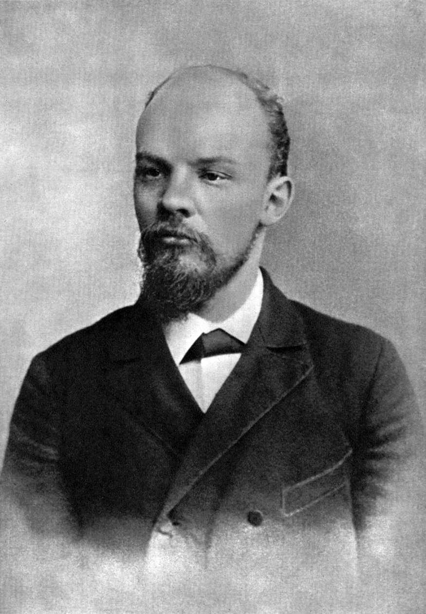 Vladimir Ulyanov Lenin, rysk bolsjevikrevolutionär, St Petersburg, Ryssland, februari 1897 av Unbekannt