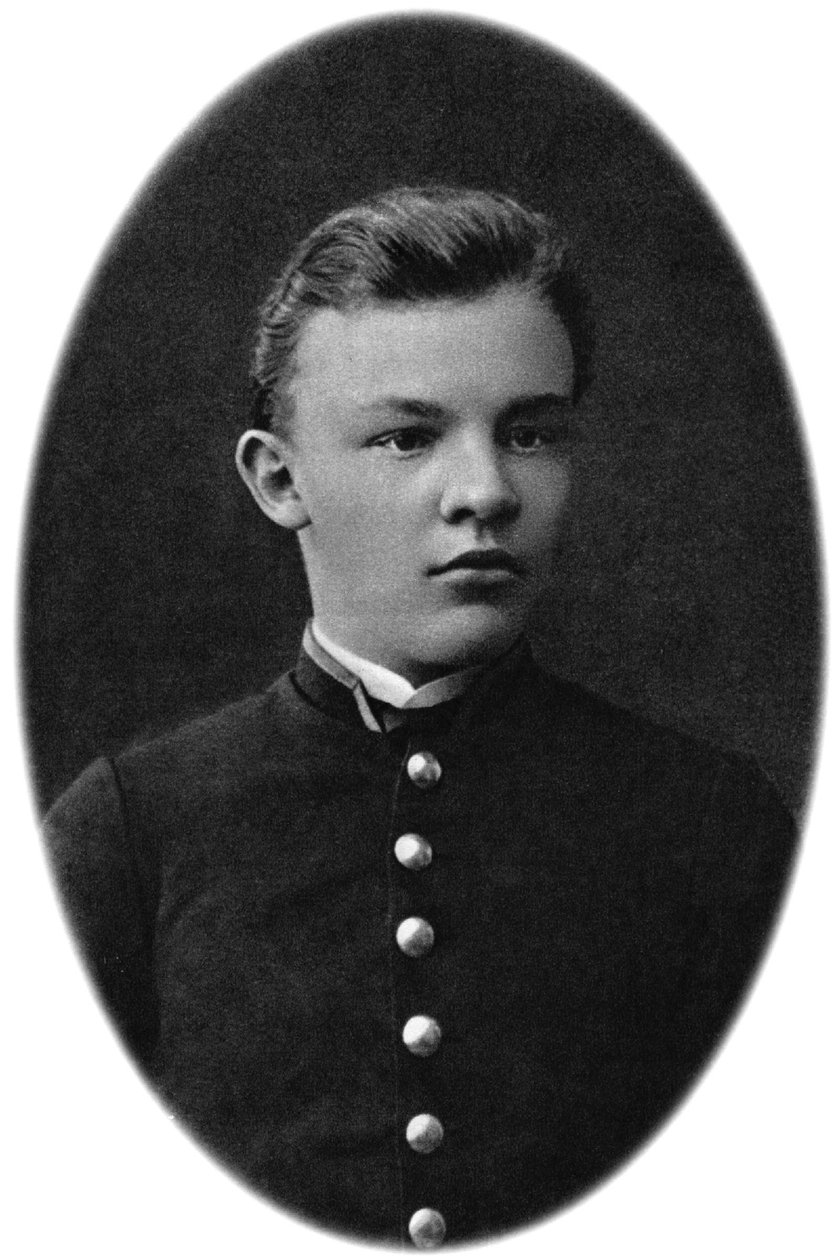 Vladimir Ulyanov Lenin som gymnasieelev, Simbirsk, Ryssland, 1879 av Unbekannt