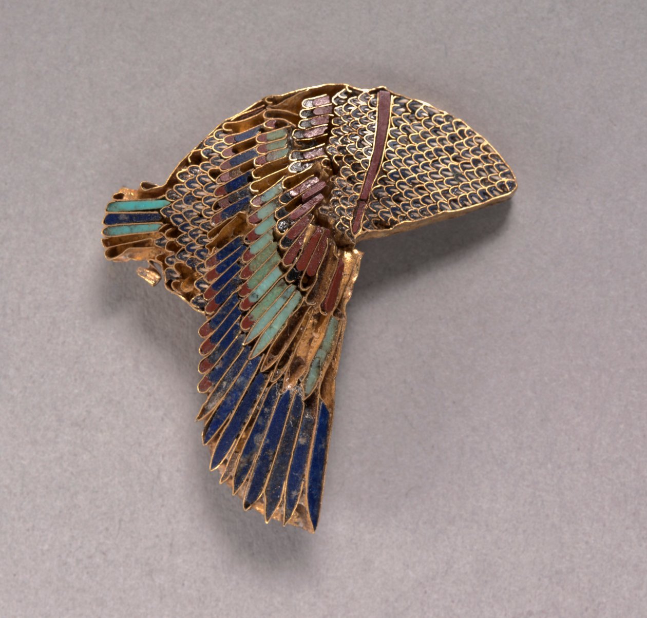 Vulture Headdress Inlay, 100-1 f.Kr. av Unbekannt