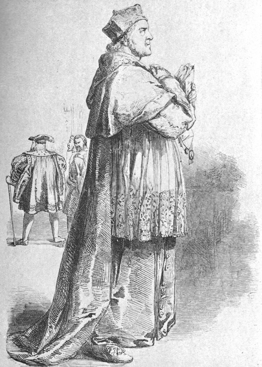 W. Macready som kardinal Wolsey, mitten av 1800-talet, 1901. av Unbekannt