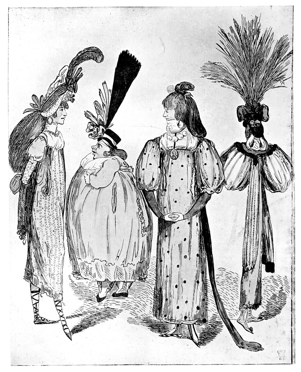 Waggoners Frocks or No Bodys från 1795, 1795 av Unbekannt