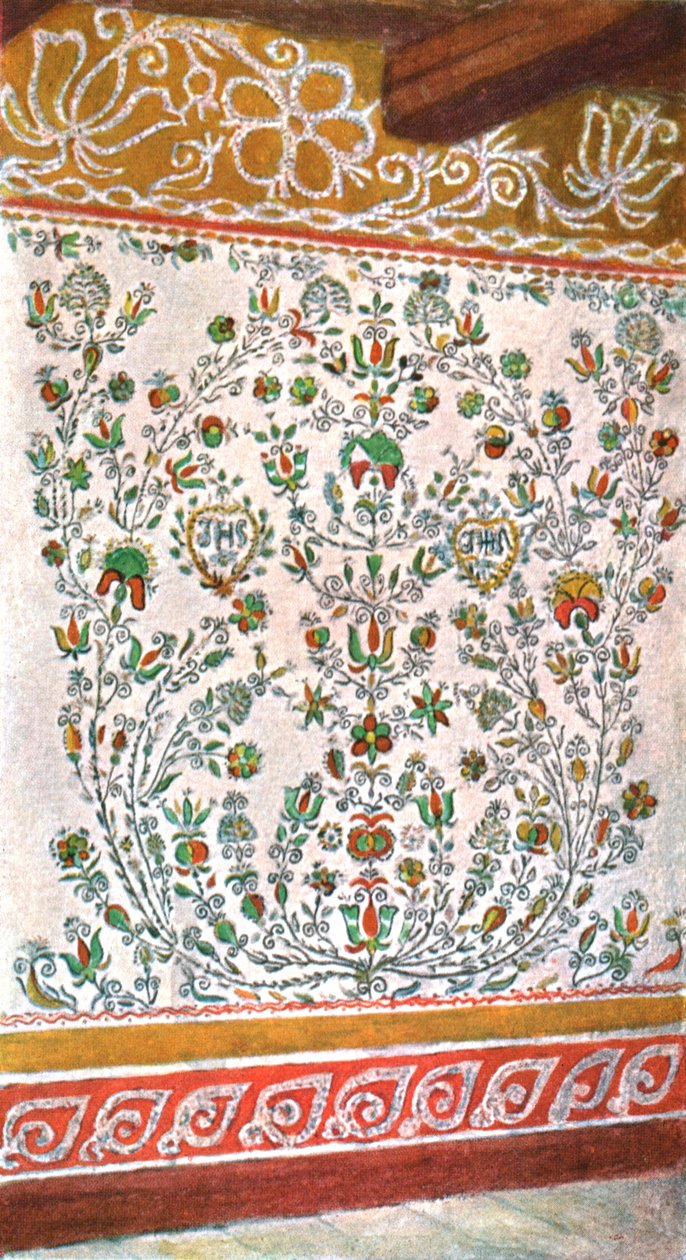 Väggdekoration, Mähren, Tjeckoslovakien, 1928. av Unbekannt