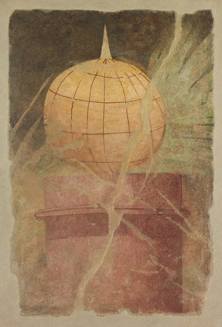 Väggmålningsfragment från peristylen av P. Fannius Synistors villa..., ca. 50-40 f.Kr. av Unbekannt