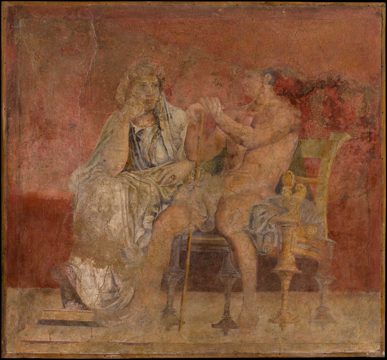 Väggmålning från rum H i P. Fannius Synistors villa i Boscoreale, ca. 50-40 f.Kr. av Unbekannt