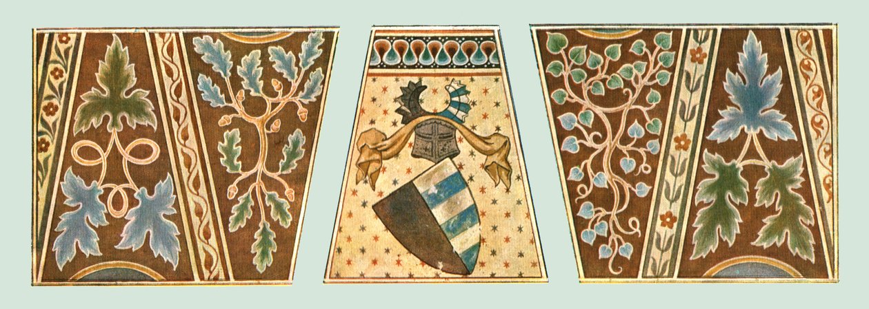 Väggmålningar i kyrkan St Gieri, Rhazuns, Grisons, Schweiz, 1928. av Unbekannt