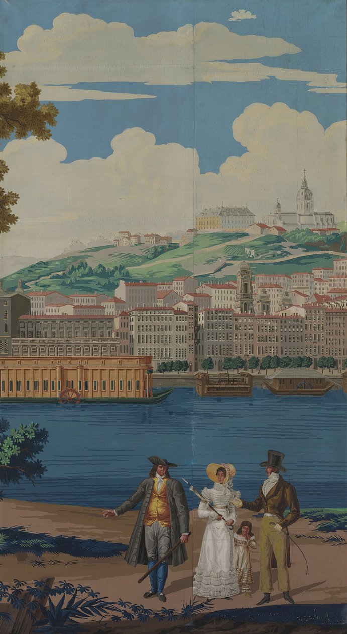Tapetpanel, Frankrike, tidigt 1800-tal. av Unbekannt