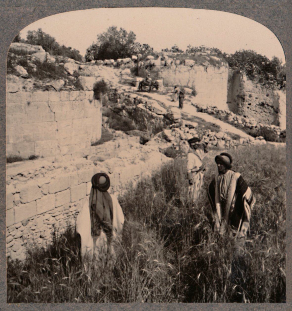 Augustus murar, Samaria, c1900 av Unbekannt