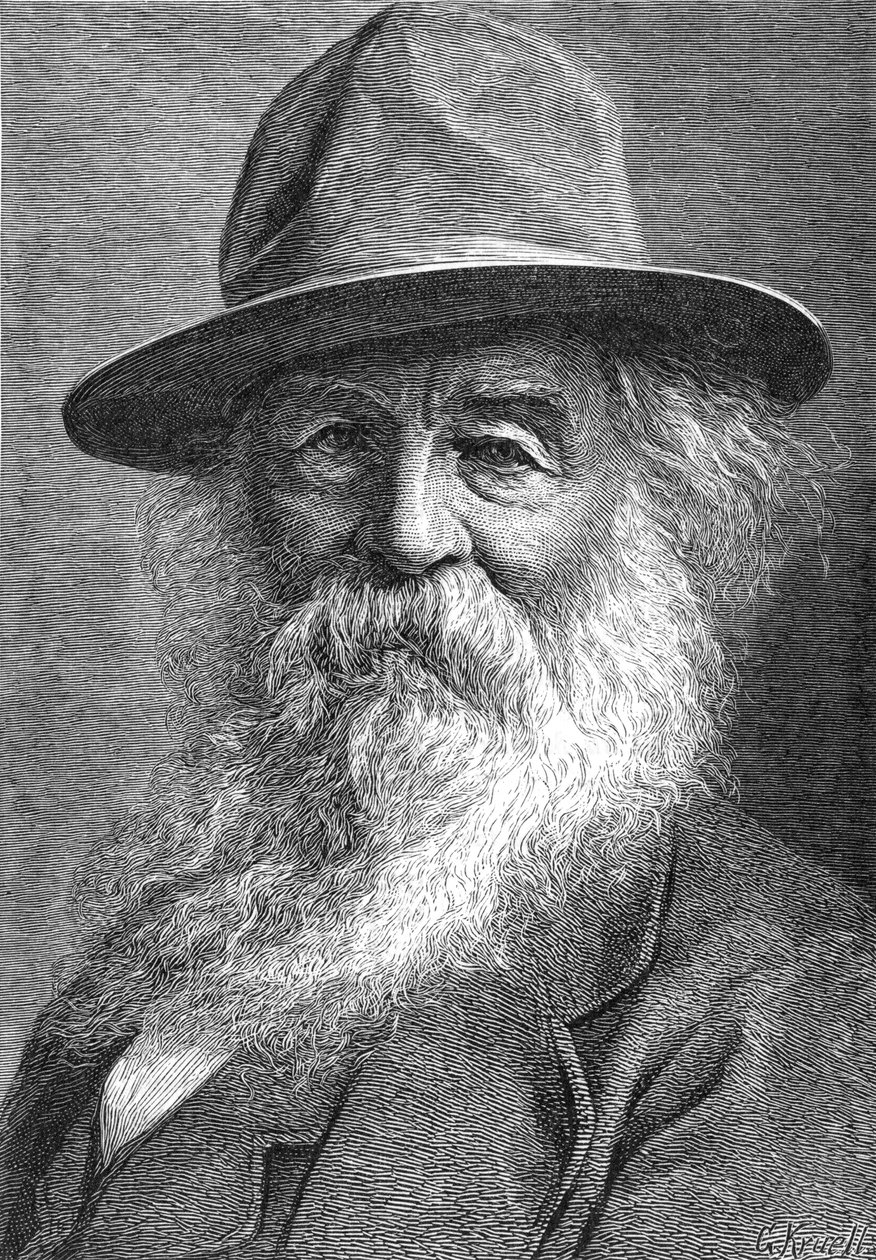 Walt Whitman 1819-1892, amerikansk poet, ca 1880-talet av Unbekannt