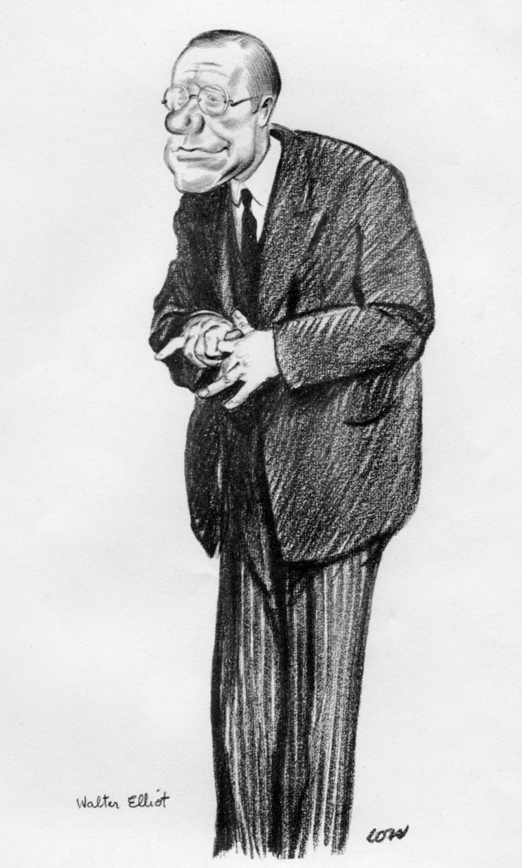 Walter Elliot, skotsk unionistpolitiker, 1933 av Unbekannt