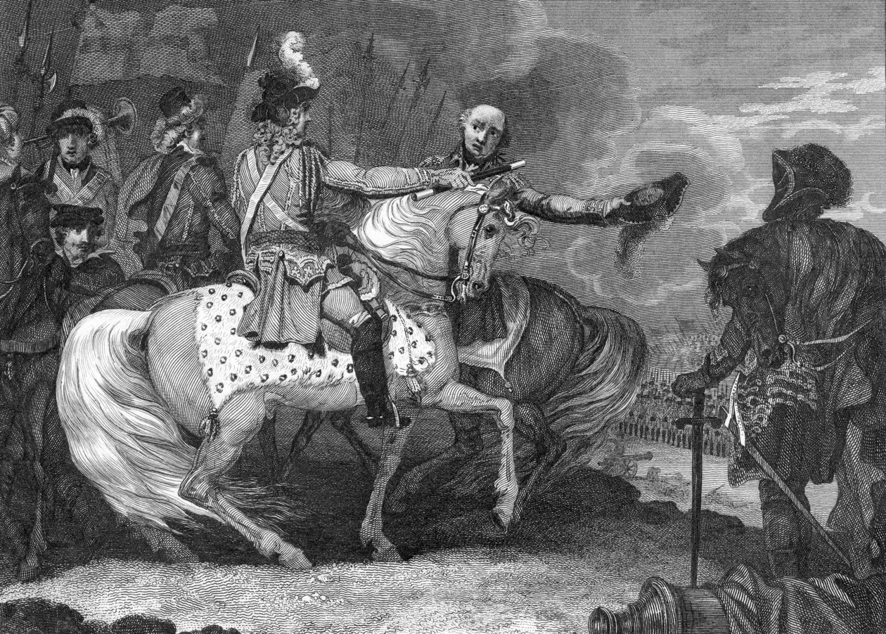 Spanska tronföljdskriget: Slaget vid Blenheim, 13 augusti 1704 av Unbekannt