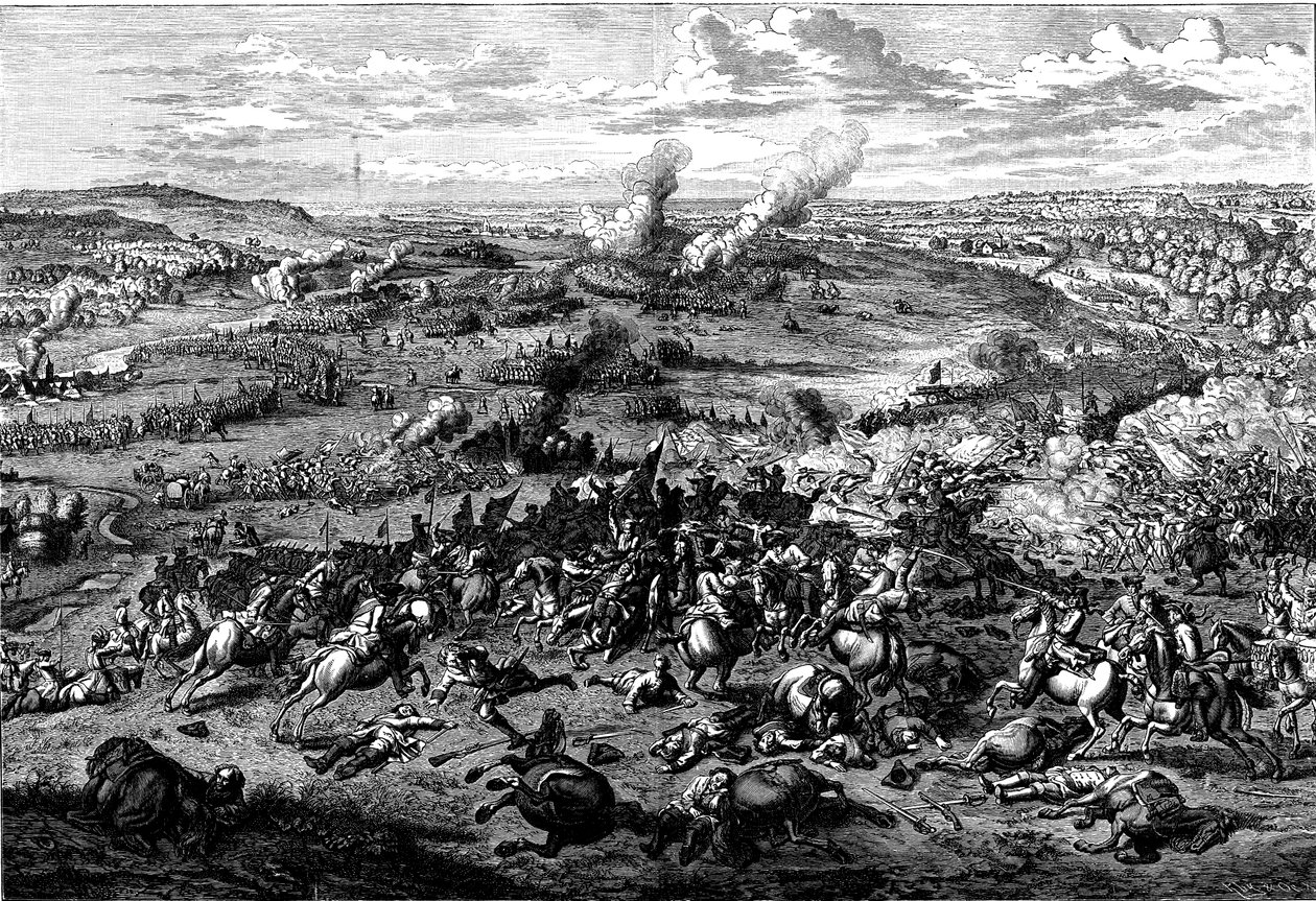 Spanska tronföljdskriget: Slaget vid Blenheim, Bayern, 3 augusti 1704 av Unbekannt