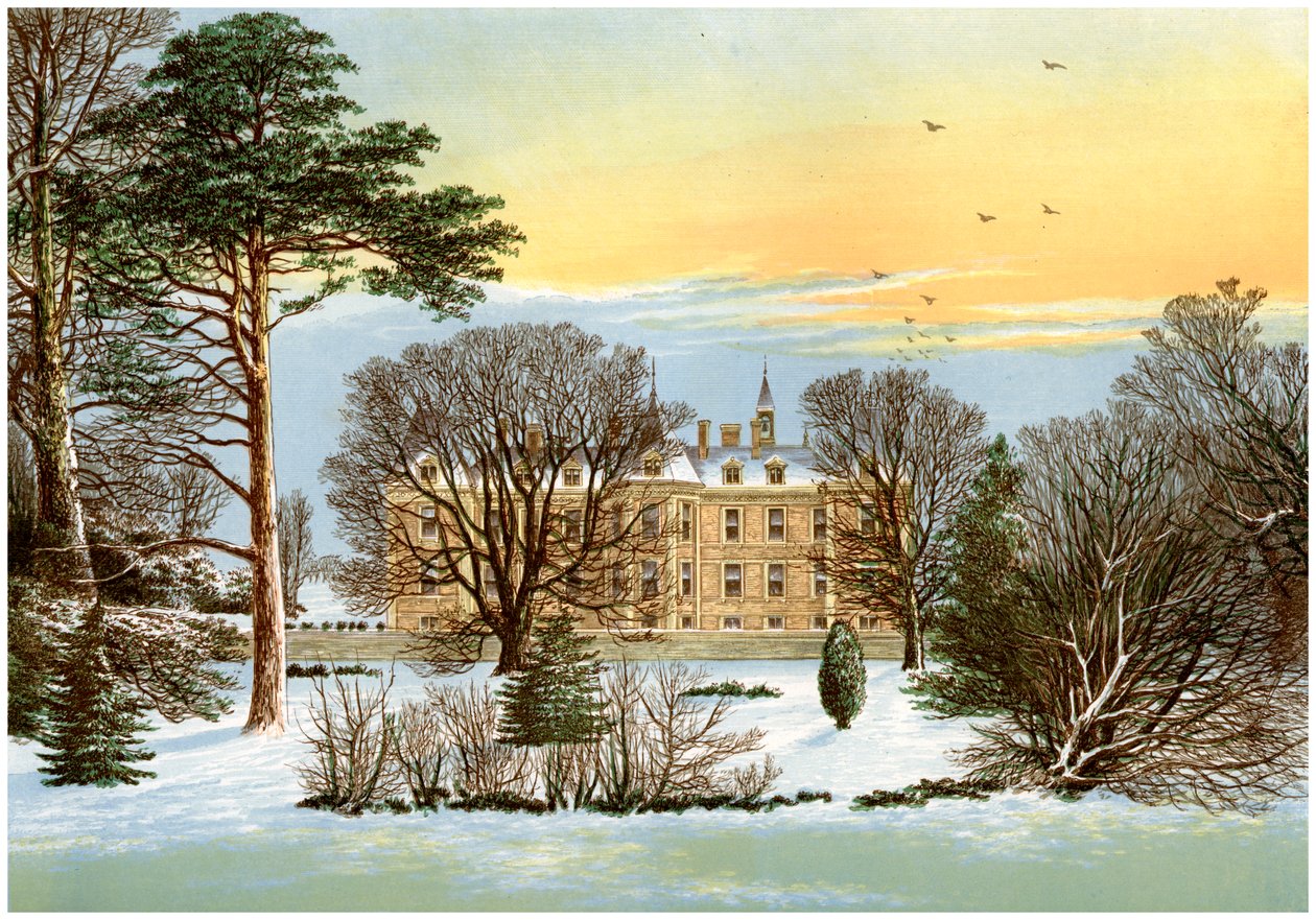 Warter Priory, nära Pocklington, Yorkshire, hem för familjen Wilson, c1880 av Unbekannt