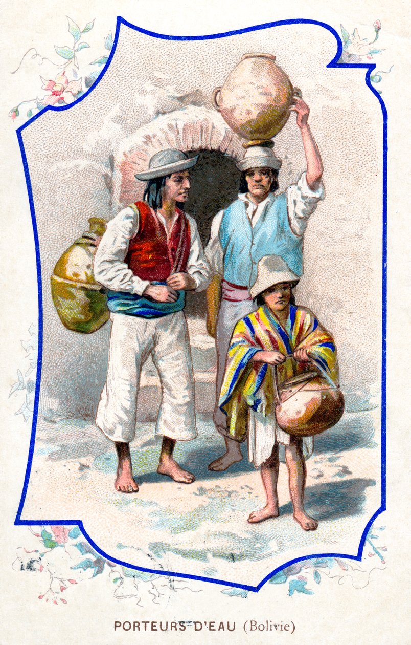 Vattenbärare, Bolivia, 1911 av Unbekannt