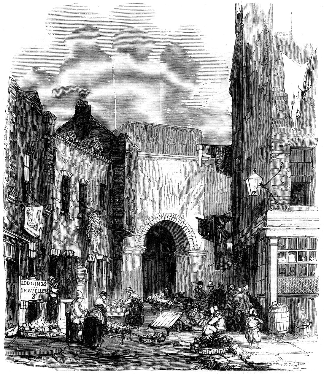 Vattentank i St Giless in the Fields, London, 1858 av Unbekannt
