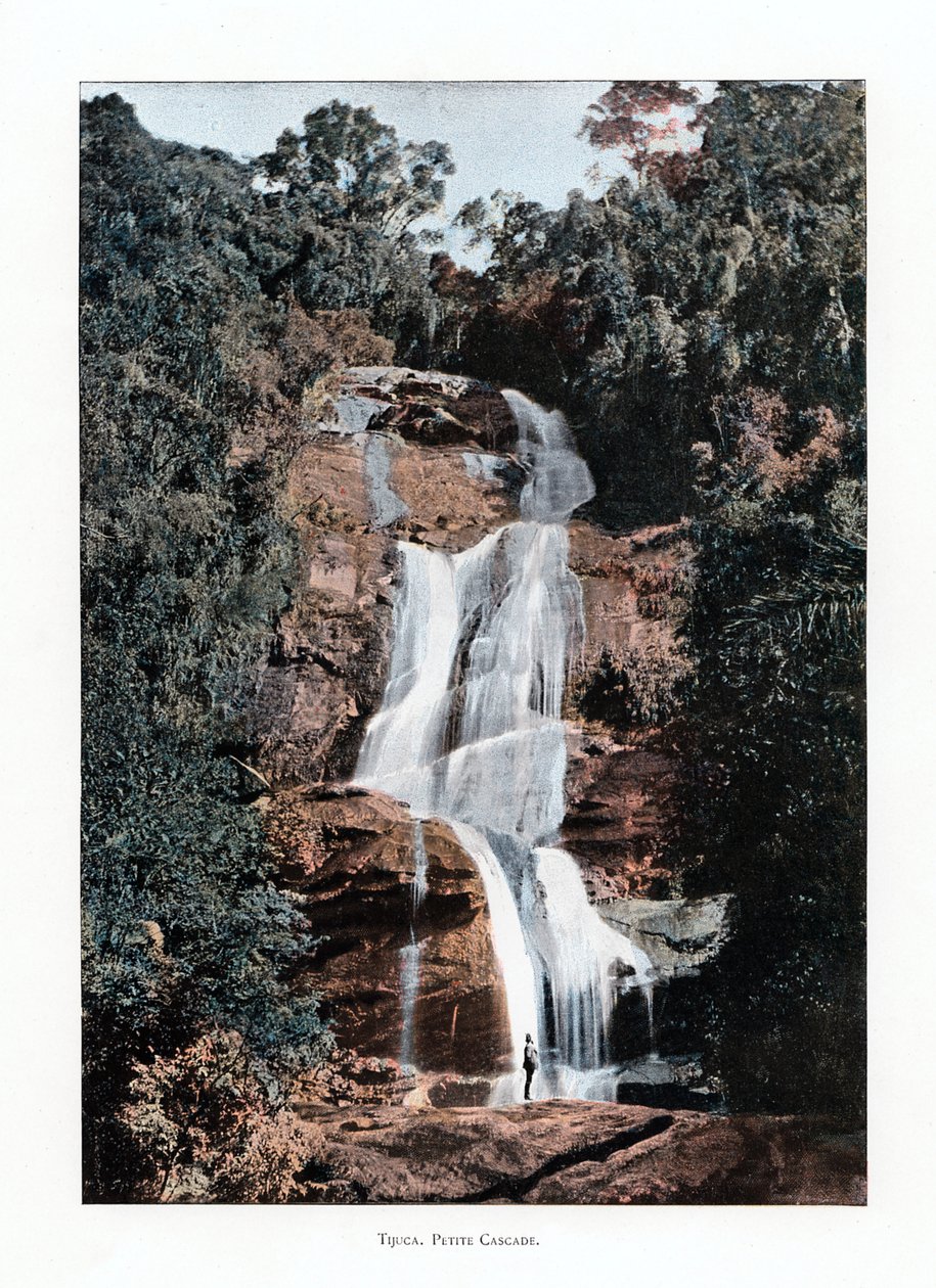 Vattenfall i Tijuca, Rio de Janeiro, Brasilien, 1800-talet av Unbekannt
