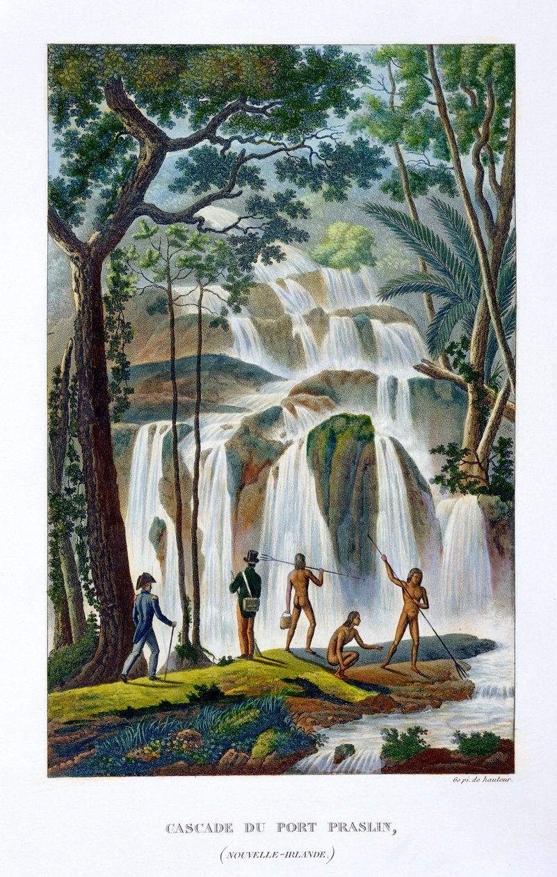 Vattenfallet i Port Praslin, New Ireland, 1800-talet av Unbekannt