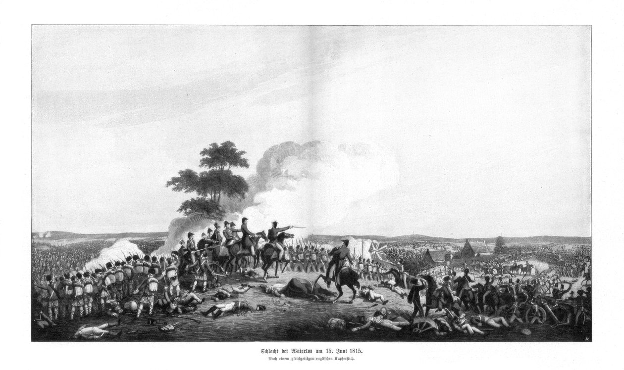Waterloo-kampanjen, 15 juni 1815, 1900 av Unbekannt