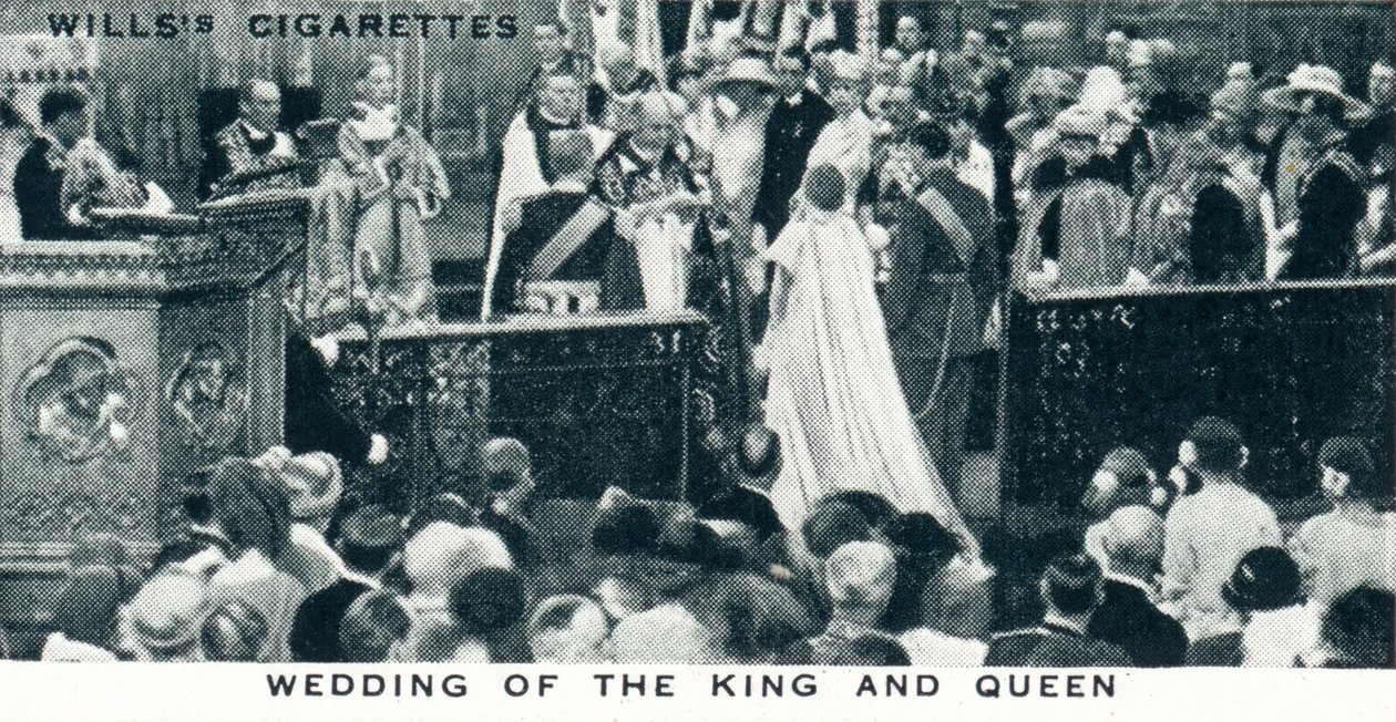 Kungens och drottningens bröllop, 1923 1937 av Unbekannt