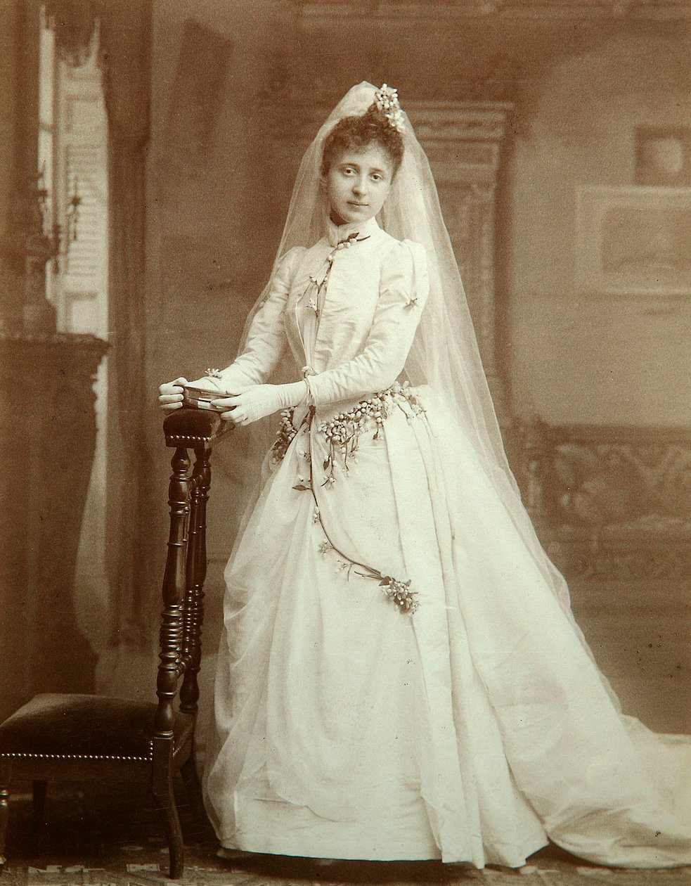 Bröllopsporträtt, 1880-tal av Unbekannt