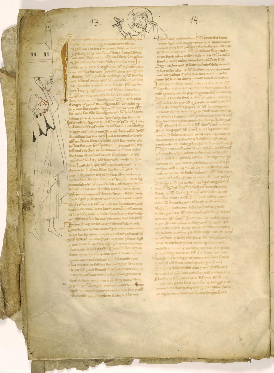 Welf I, hertig av Bayern Från Codex maior traditionum Weingartensium av Unbekannt