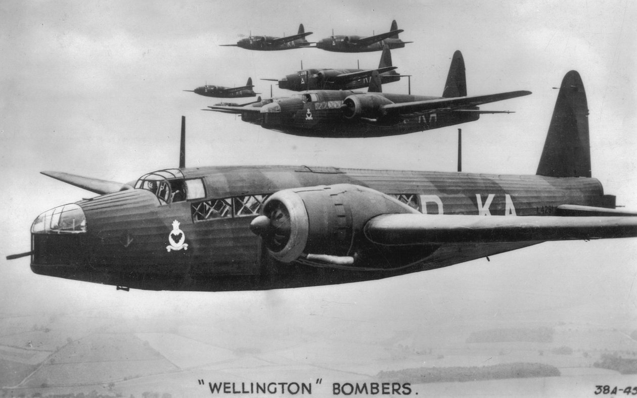Wellington bombplan, c1940-talet av Unbekannt