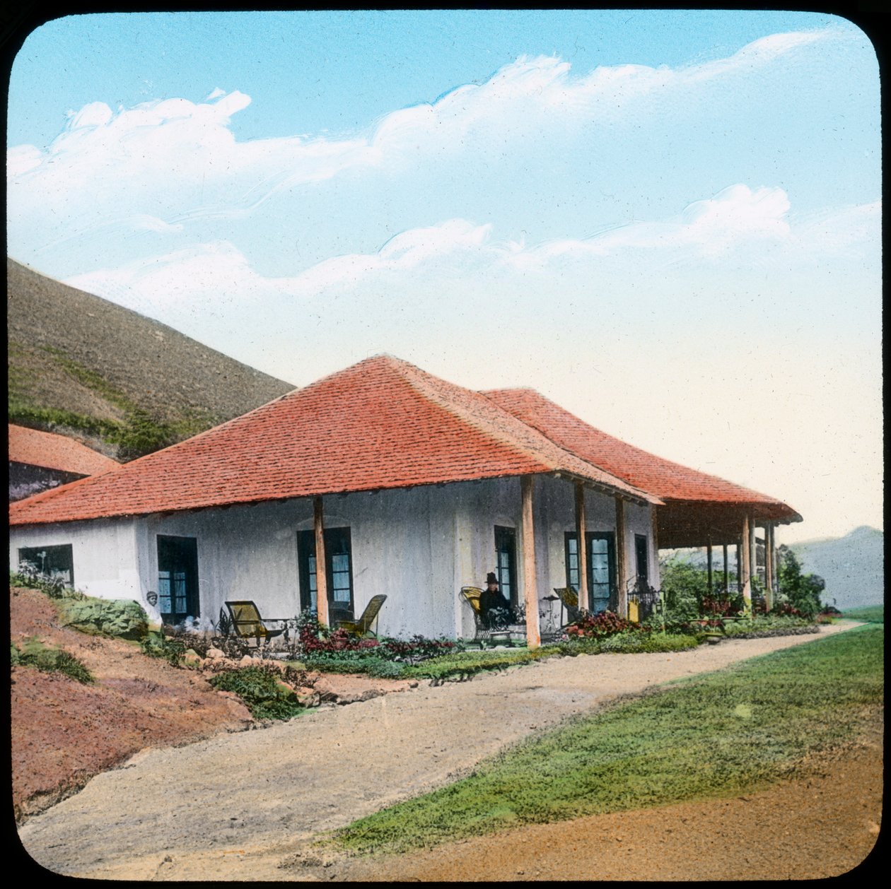 Wesleyans missionshus, Uva-provinsen, Ceylon av Unbekannt