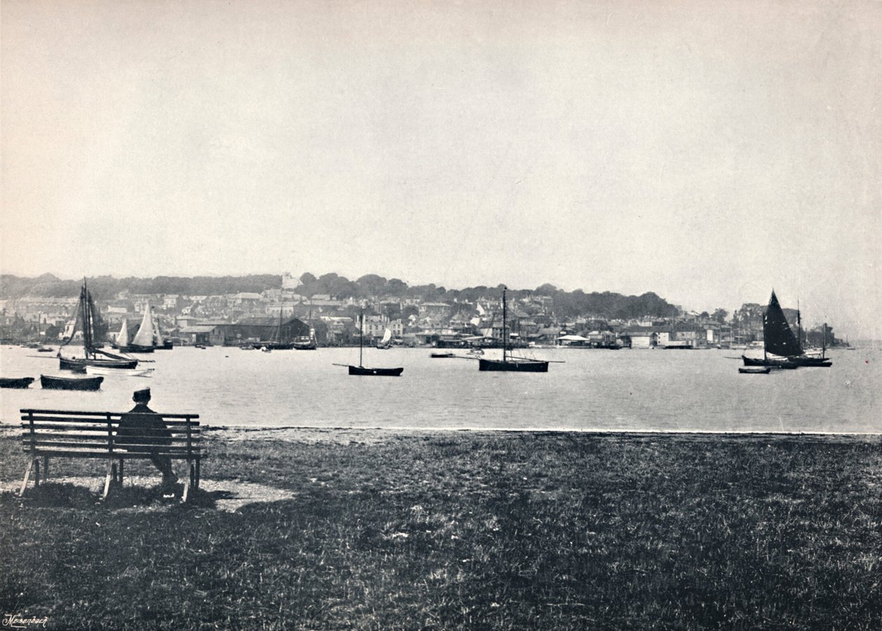 West Cowes - Utsikt från East Cowes, 1895 av Unbekannt