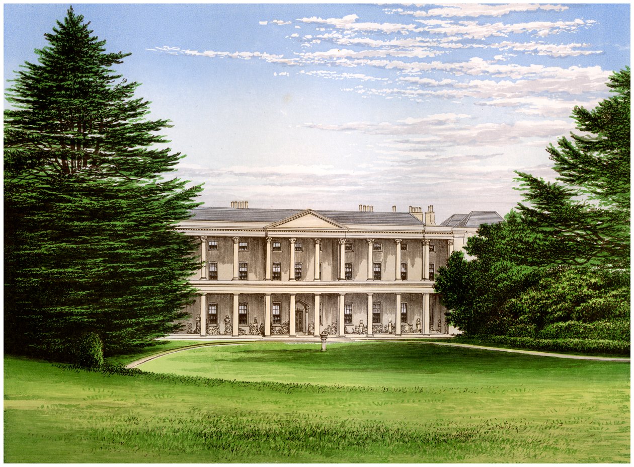 West Wycombe House, Buckinghamshire, hem för Baronet Dashwood, c1880 av Unbekannt