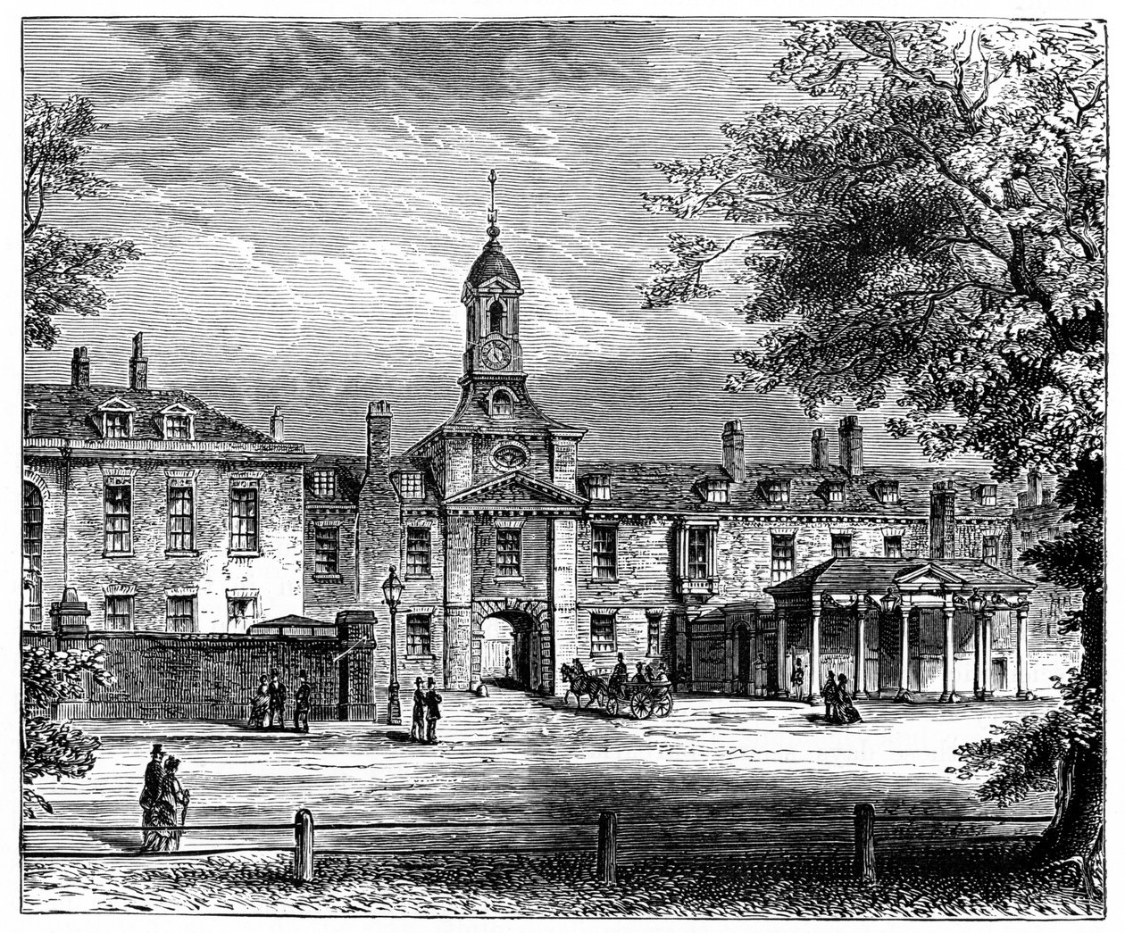 Västra fronten av Kensington Palace, London, 1900 av Unbekannt