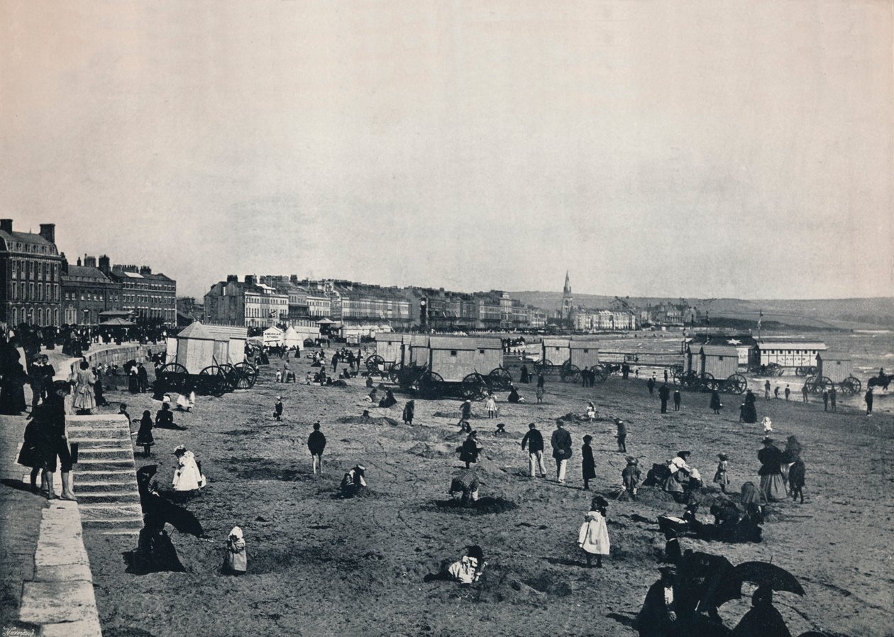Weymouth - Allmän utsikt över staden och stranden, 1895 av Unbekannt