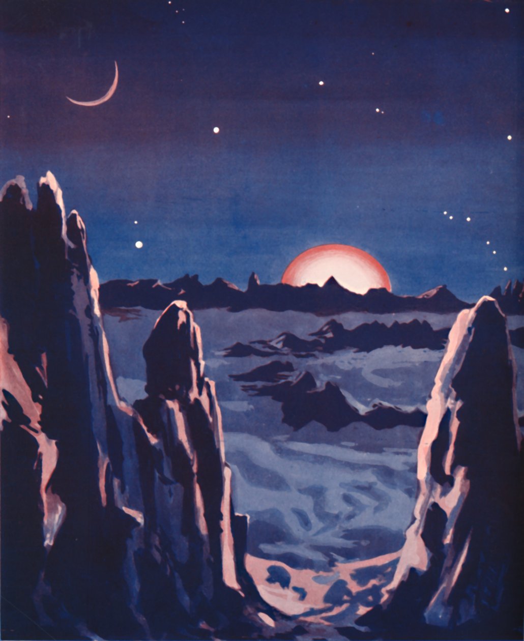 Hur soluppgången på månen måste vara, 1935 av Unbekannt