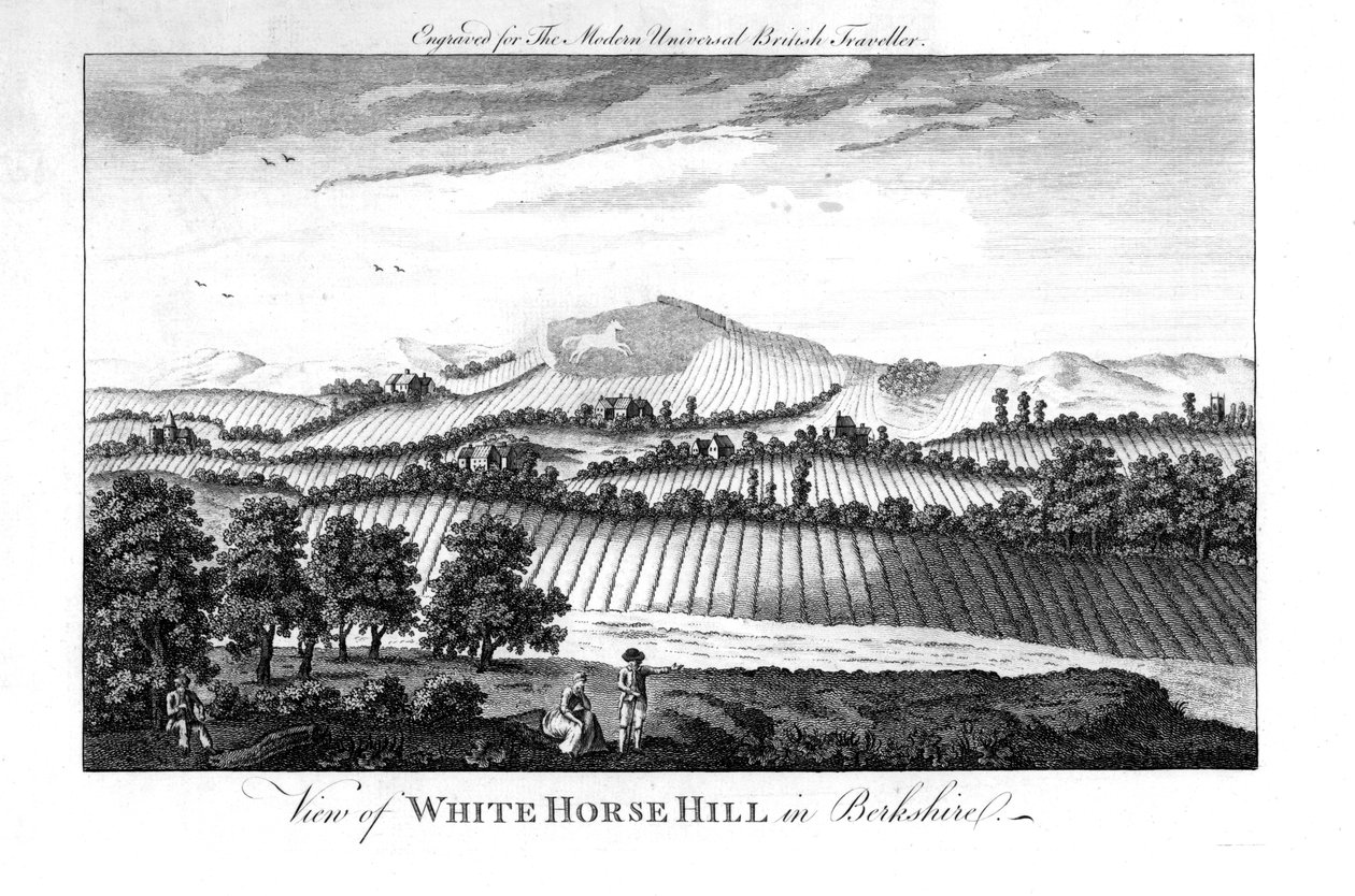 White Horse Hill, Berkshire, sent 1700-tal av Unbekannt