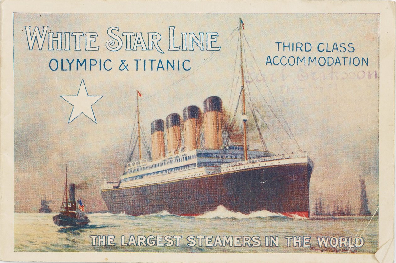 White Star Line. Titanic & Olympic, ca. 1910 av Unbekannt