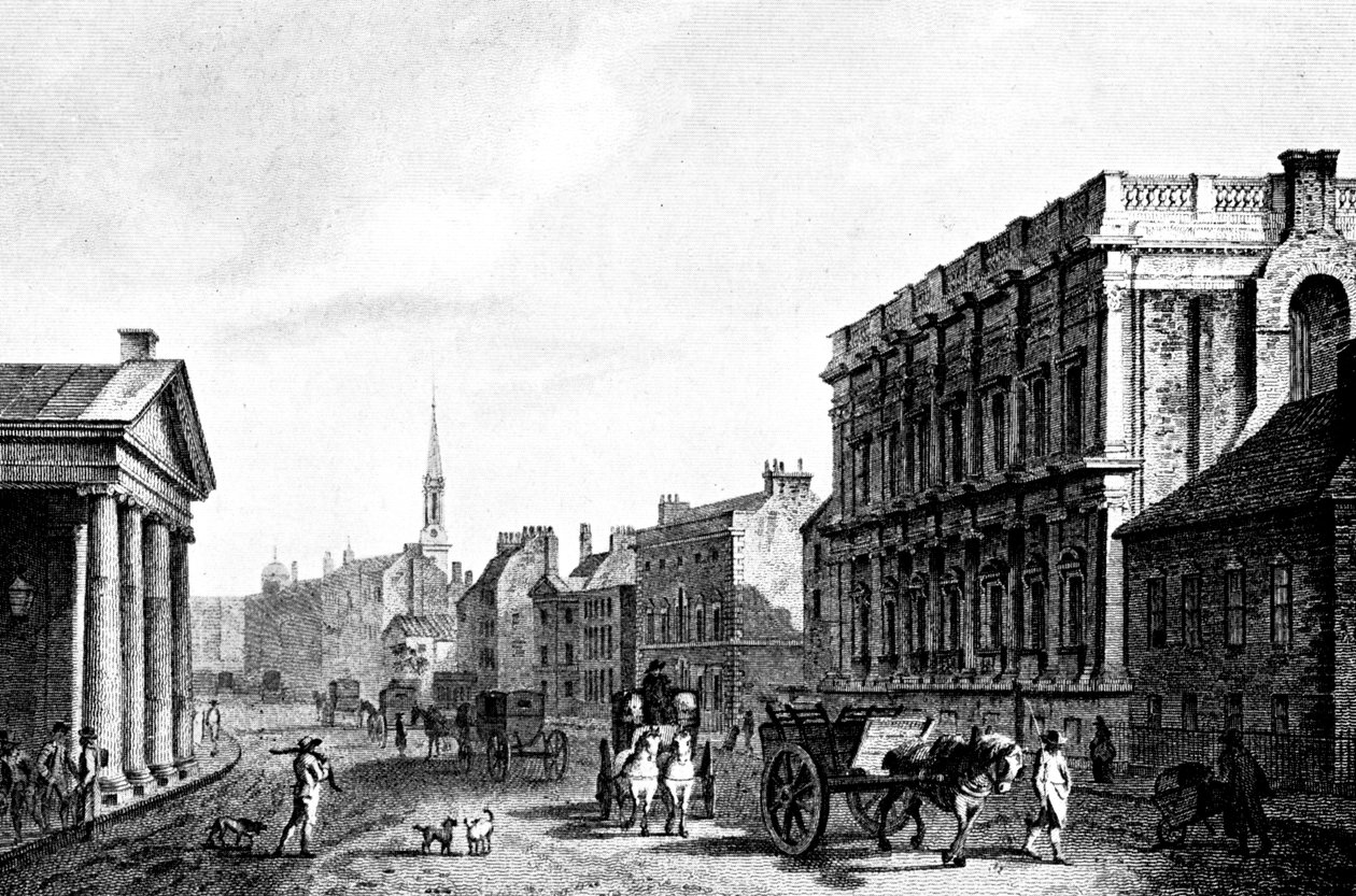 Whitehall, 1700-talet, c1902-1905 av Unbekannt