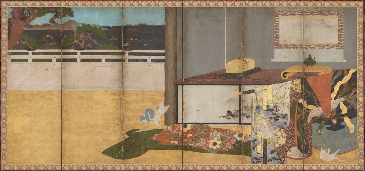 Whose Sleeves, Edo-period, 1700-talet. av Unbekannt