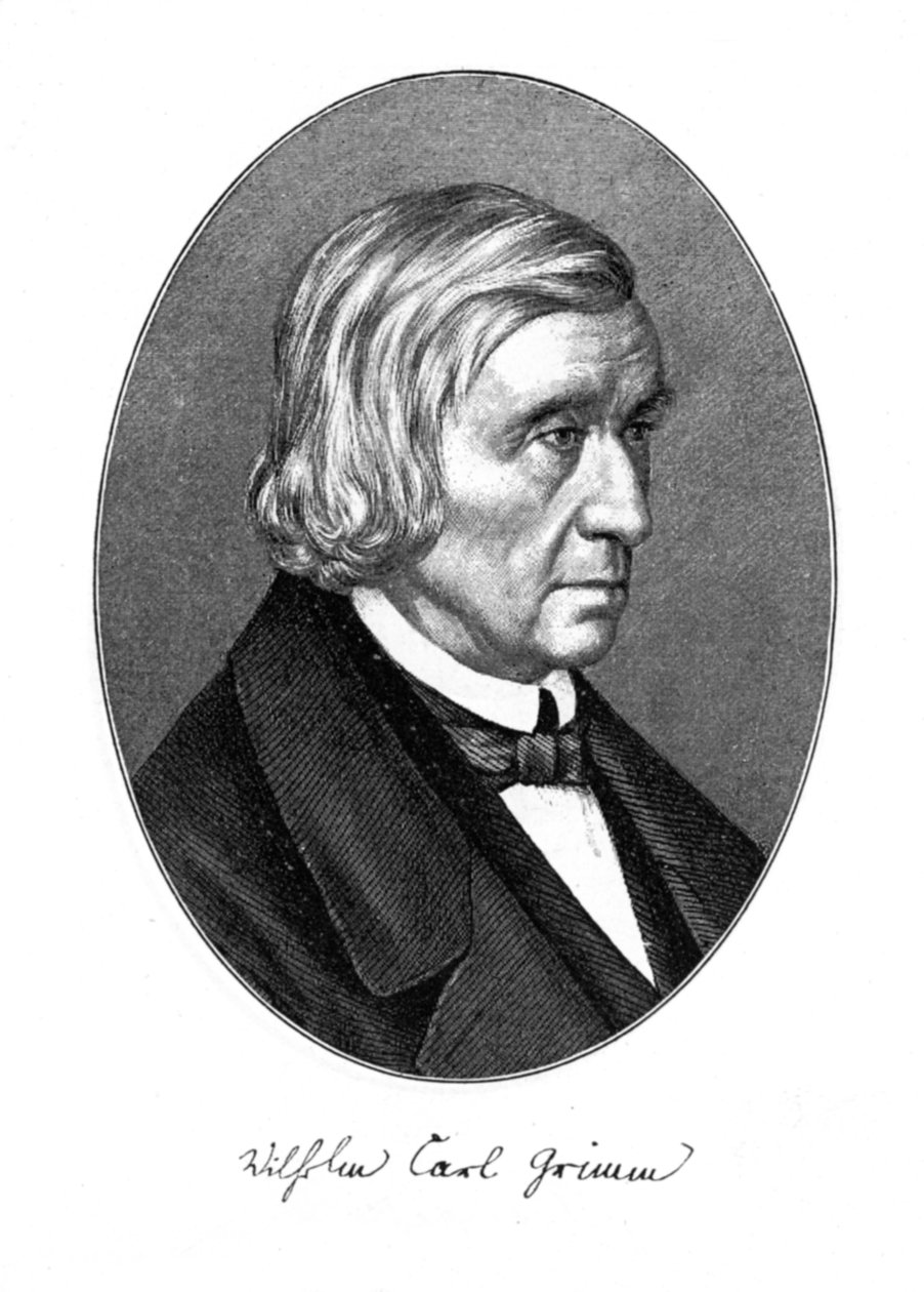 Wilhelm Carl Grimm, tysk författare, 1887 av Unbekannt