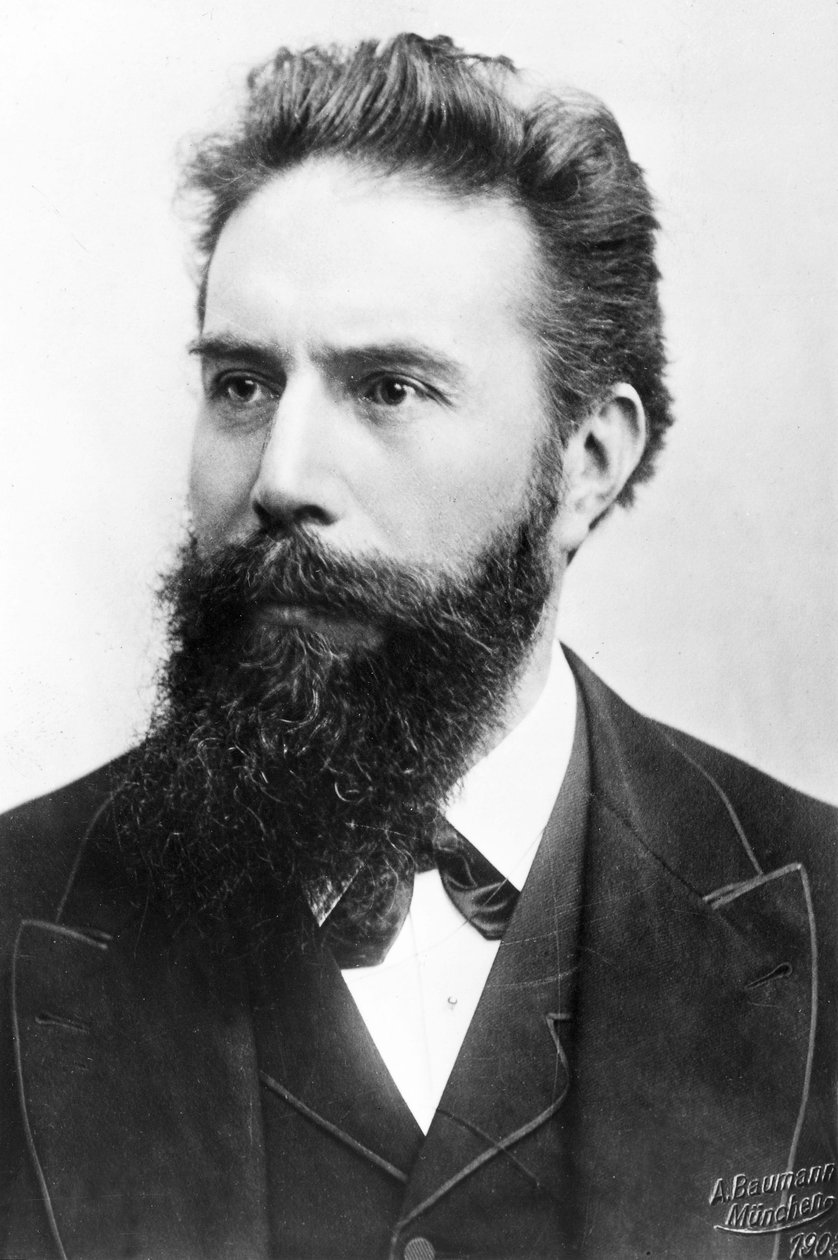 Wilhelm Conrad Röntgen, tysk fysiker, ca 1900 av Unbekannt