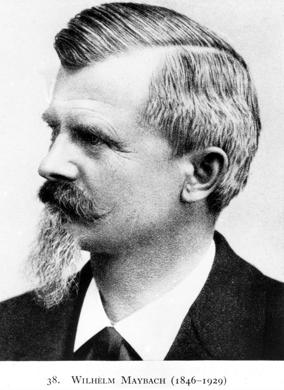 Wilhelm Maybach, tysk uppfinnare och bilkonstruktör, ca 1900 av Unbekannt